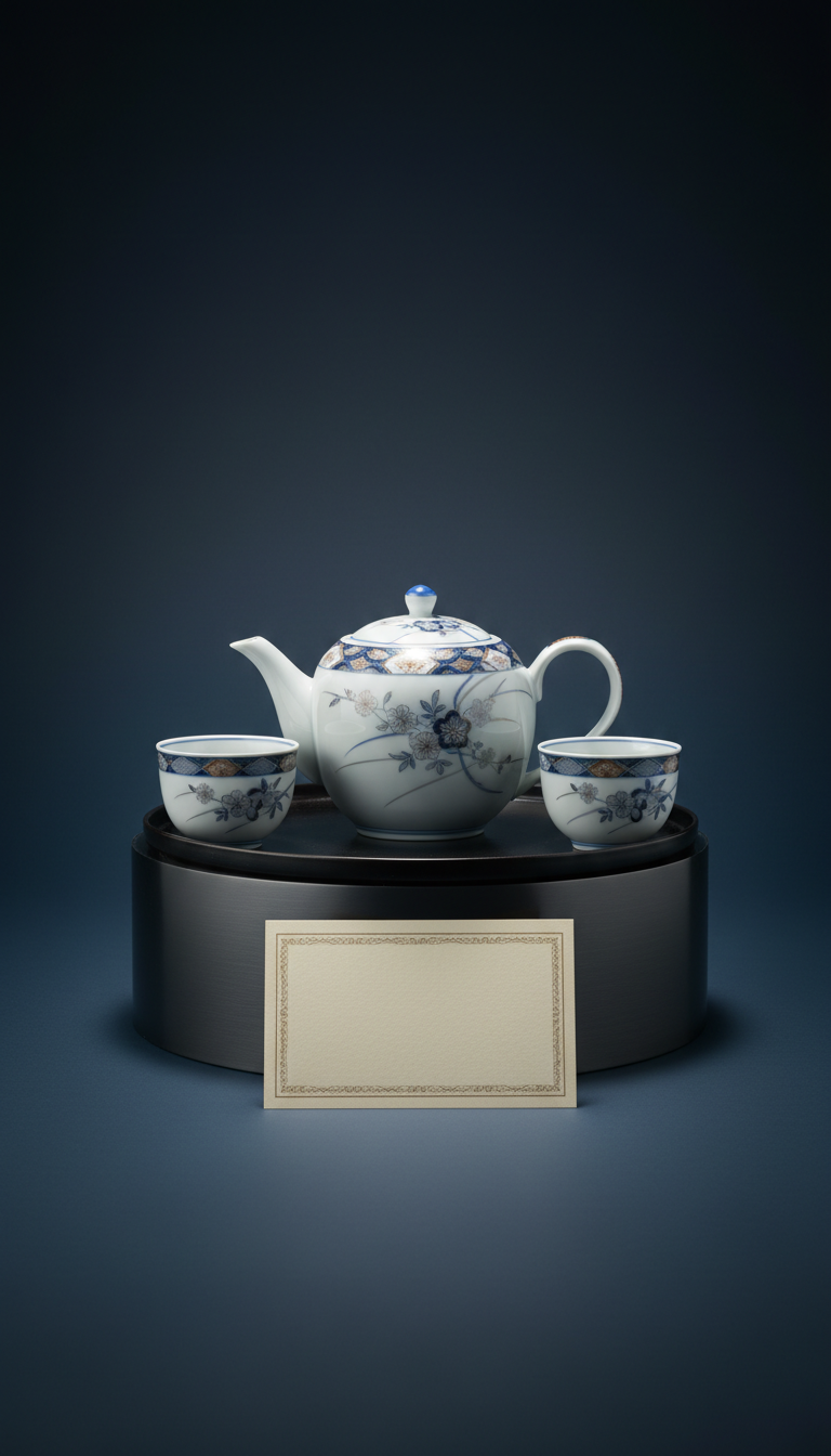Rare Japanese Porcelain Tea Set